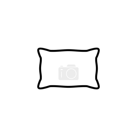 Illustration for Pillow icon. Pillow sign and symbol. Comfortable fluffy pillow - Royalty Free Image