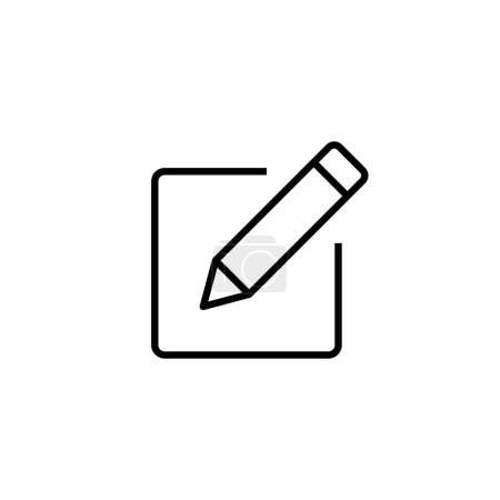 Téléchargez les illustrations : Modifier l'icône. modifier le signe et le symbole du document. modifier l'icône de texte. Un crayon. S'inscrire - en licence libre de droit