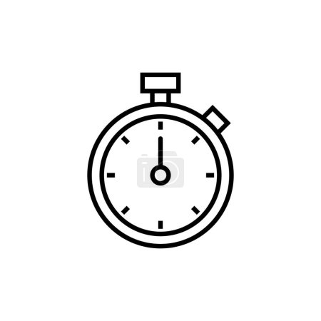 Ilustración de Icono del cronómetro. Signo de temporizador y símbolo. Icono de cuenta atrás. Período de tiempo - Imagen libre de derechos