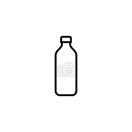 Téléchargez les illustrations : Icône de bouteille. signe et symbole de bouteille - en licence libre de droit