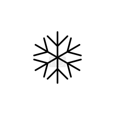 Téléchargez les illustrations : Icône neige. signe et symbole de flocon de neige - en licence libre de droit