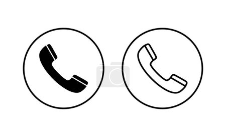 Rufsymbole gesetzt. Telefonschild und Symbol. Telefon-Symbol. kontaktieren Sie uns 