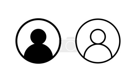 Illustration pour Vecteur d'icône utilisateur. signe et symbole de la personne. icône de personnes. - image libre de droit