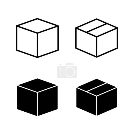 Illustration for Box icons vector. box sign and symbol, parcel, package - Royalty Free Image