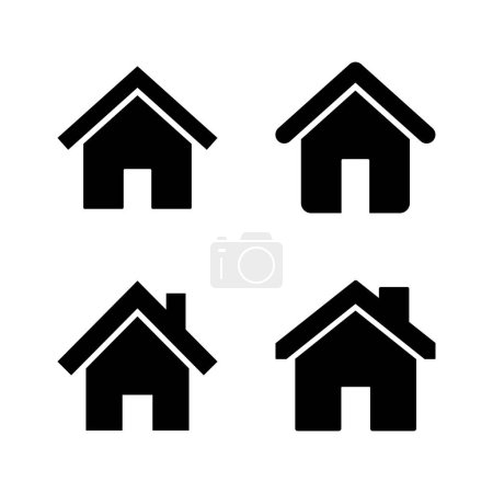 Illustration for House icon vector. Home sign and symbol - Royalty Free Image