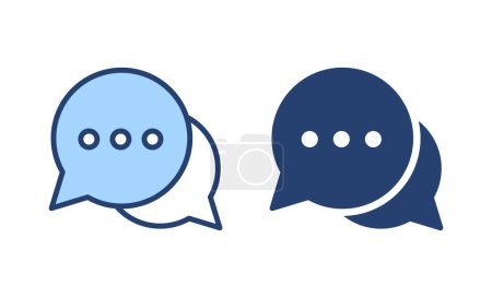 Chat icon vector. speech bubble sign and symbol. comment icon. message