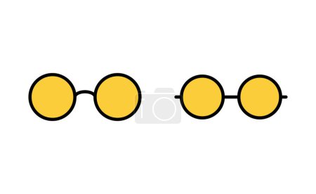 Ilustración de Conjunto de iconos de gafas para web y aplicación móvil. Signo y símbolo de gafas - Imagen libre de derechos