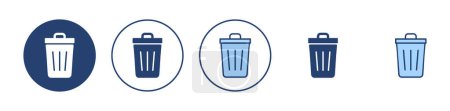 Trash icon vector. trash can icon. delete sign and symbol.