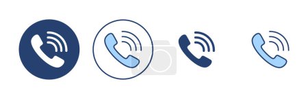 Illustration for Call icon vector. telephone sign and symbol. phone icon. contact us - Royalty Free Image