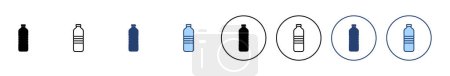 Téléchargez les illustrations : Vecteur d'icône de bouteille. signe et symbole de bouteille - en licence libre de droit