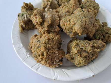 Photo for Bhang pakora usually prepared during the Indian festival Holi - Royalty Free Image