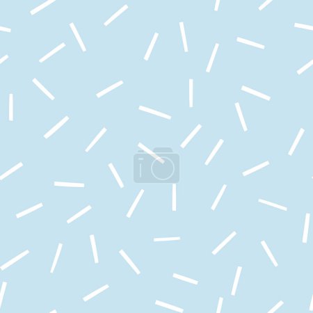 Illustration for Simple abstract texture with small chaotic lines. Vector monochrome lined pattern. Seamless geometric background - Royalty Free Image