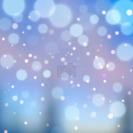 Photo for Light blue blur background with pink transitions and spots. Beautiful vector with bokeh circles. Great as a background for a poster, web pages, advertising, or other. - Royalty Free Image