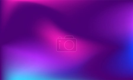 Ilustración de Vector Minimalistic Fluid Blurred Gradient Background. Fondo de neón de moda para póster, folleto, pancarta, landing page y club nocturno - Imagen libre de derechos