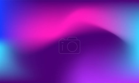 Ilustración de Vector Minimalistic Fluid Blurred Gradient Background. Fondo de neón de moda para póster, folleto, pancarta, landing page y club nocturno - Imagen libre de derechos