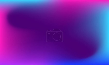 Ilustración de Vector Neon Fluid Blurred Gradient Background. Fondo de neón oscuro de moda para cartel, folleto, pancarta, landing page, discoteca y festival de música - Imagen libre de derechos