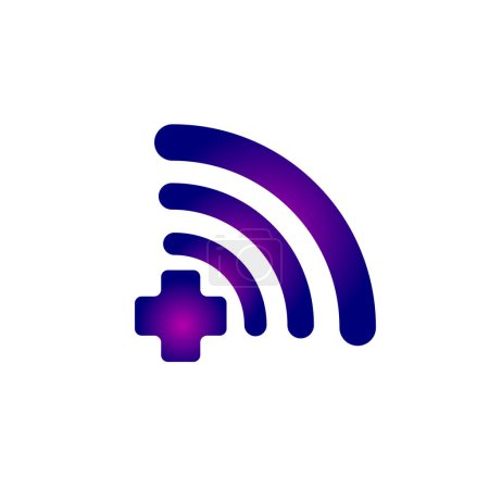 Téléchargez les photos : Icône de signal de santé logo design inspiration - en image libre de droit