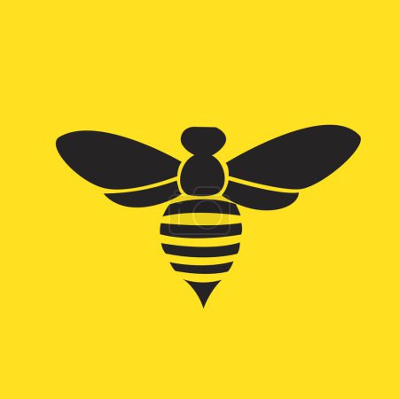 Téléchargez les photos : Silhouette abstraite d'art abeille - en image libre de droit