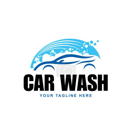 Téléchargez les photos : Illustration abstraite de modèle de conception de logo lavage de voiture - en image libre de droit