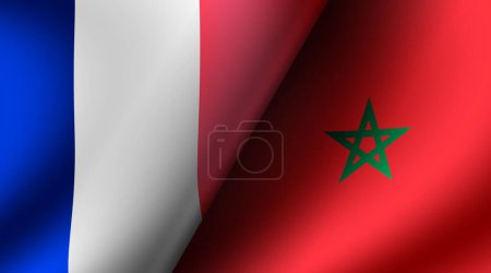 Téléchargez les photos : Football 2022 Cartes de match éliminatoires (France VS Maroc) Demi-finales - en image libre de droit