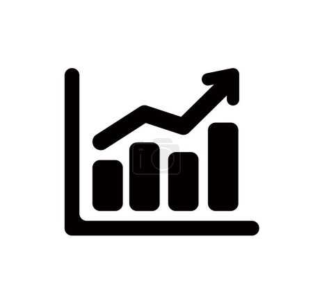 Business growth vector icon illustration