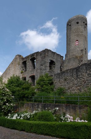 Photo for EPPSTEIN, GERMANY-JUNE 20, 2023: The ruins of Eppstein Castle, Hessen, Germany - Royalty Free Image