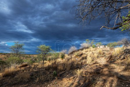 Photo for Rain clouds over the Khomas Highlands, Namibia - Royalty Free Image
