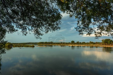 Photo for Landscape view on the banks of the Okavango River, Caprivi, Namibia - Royalty Free Image