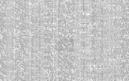 Abstrakcyjne cyfrowe numery danych zniekształcony wyświetlacz ekranu