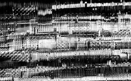 Photo for A grungy black and white embossed glass abstract background - Royalty Free Image