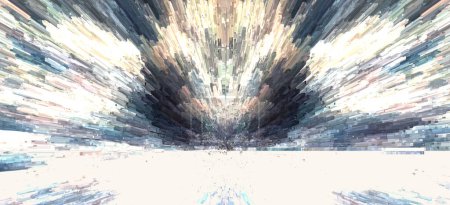 Photo for Destructive explosion scene abstract artwork - Royalty Free Image