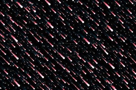 Photo for A meteor shower abstract cartoon style - Royalty Free Image
