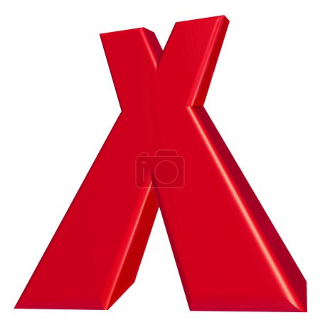 Red X voting symbol for labour party