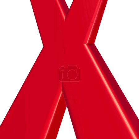 Labour party red X vote symbol