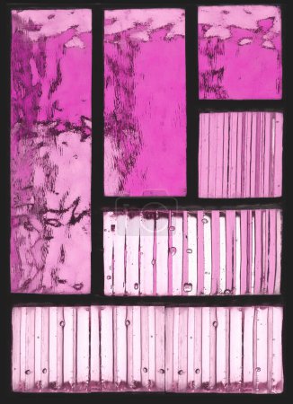 Photo for Art deco glass close up in pink - Royalty Free Image