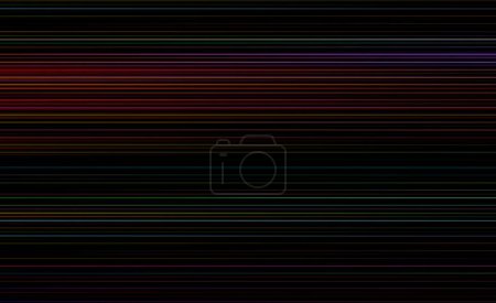 A pattern of multicolor display scan lines abstract backdrop