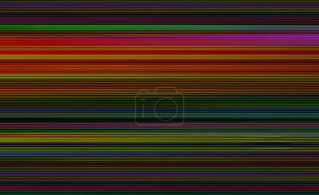 A pattern of multicolored scan lines abstract backdrop