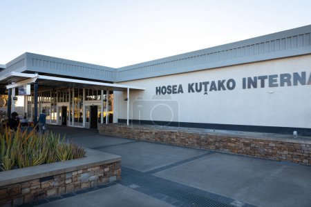 Foto de Aeropuerto Internacional de Hosea Kutako, Windhoek, Namibia. - Imagen libre de derechos