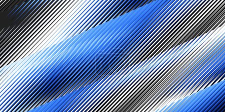 Photo for Abstract digital fractal pattern. Horizontal background for any design. Reflect thin lines - Royalty Free Image