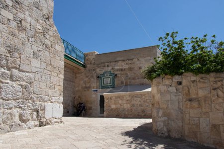 Téléchargez les photos : Jérusalem - Israël, Palestine : 21 avril 2022. Sanctuaire de Rabia Adawiyah sur le Mont des Oliviers. - en image libre de droit