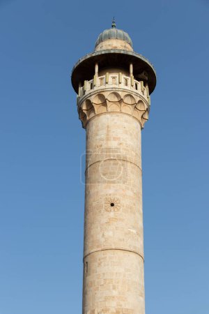 Téléchargez les photos : Le Minaret Bab Al Asbat sur le Mont du Temple dans la vieille ville de Jérusalem en Israël - en image libre de droit