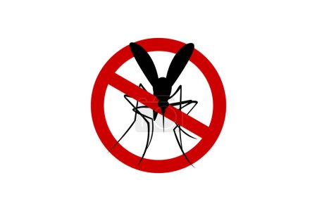 Illustration for Anti Mosquito Sign Icon, And Mosquito Buster - Royalty Free Image