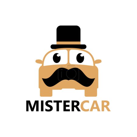 Illustration for Mister car logo template design - Royalty Free Image