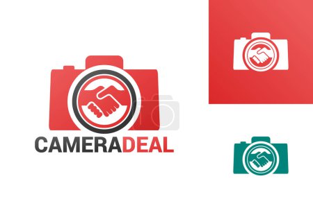 Téléchargez les illustrations : Camera Deal Logo Template Design Vector, Emblem, Design Concept, Creative Symbol, Icon - en licence libre de droit