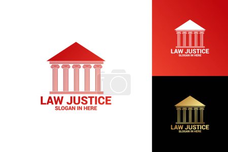 Téléchargez les illustrations : Droit icône de la justice. illustration vectorielle - en licence libre de droit