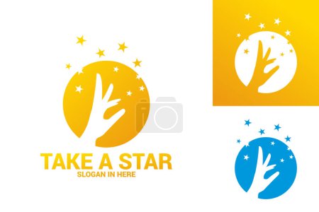 Illustration for Hand care logo template vector illustration - Royalty Free Image