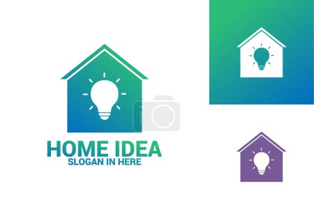Téléchargez les illustrations : Modèle vectoriel de conception de logo maison - en licence libre de droit