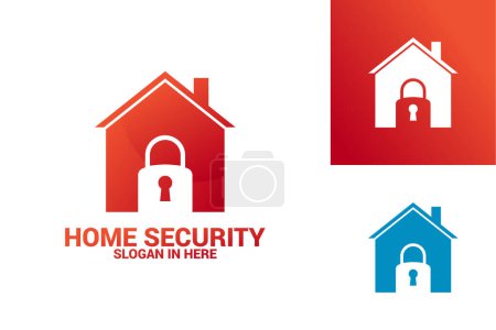Illustration for House security icon vector illustration - Royalty Free Image