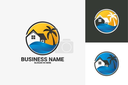 Téléchargez les illustrations : Modèle de conception de logo de maison vecteur - en licence libre de droit