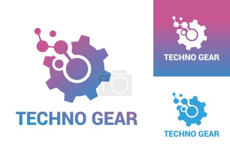 Illustration for Gear logo template vector icon illustration design - Royalty Free Image